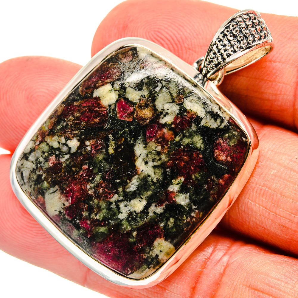 Russian Eudialyte Pendants handcrafted by Anasilvercos - PD24101