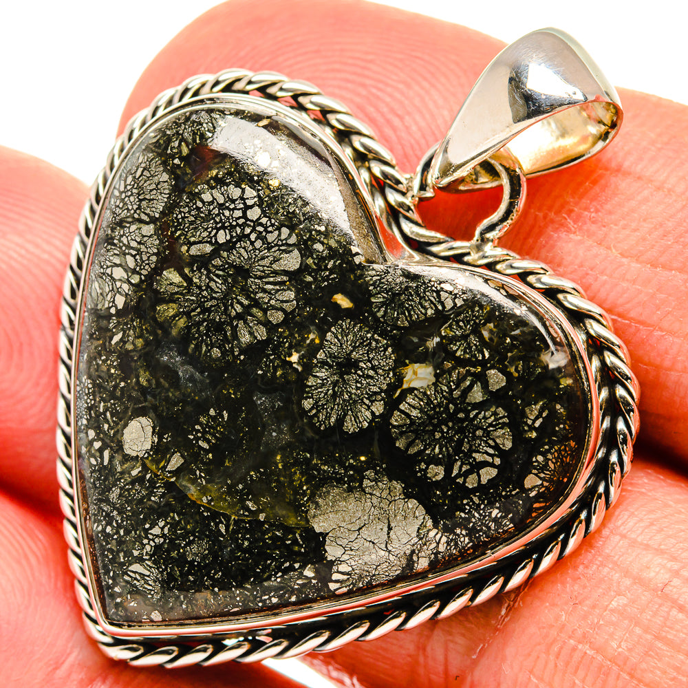 Pyrite Agate Pendants handcrafted by Anasilvercos - PD24104