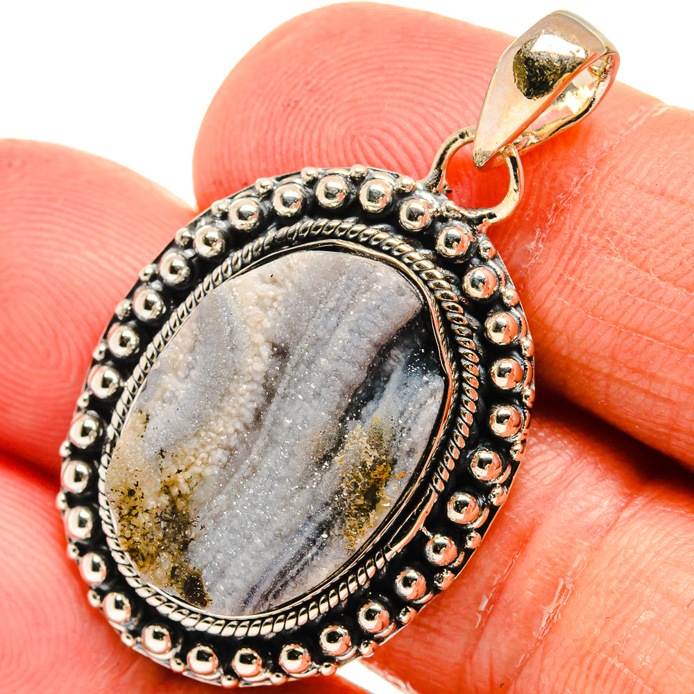 Desert Druzy Pendants handcrafted by Anasilvercos - PD24121