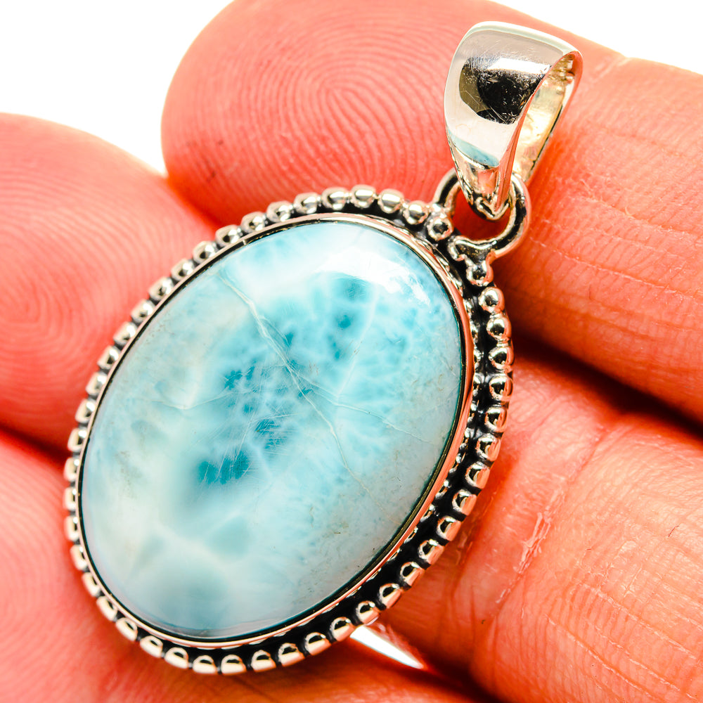 Larimar Pendants handcrafted by Anasilvercos - PD24125