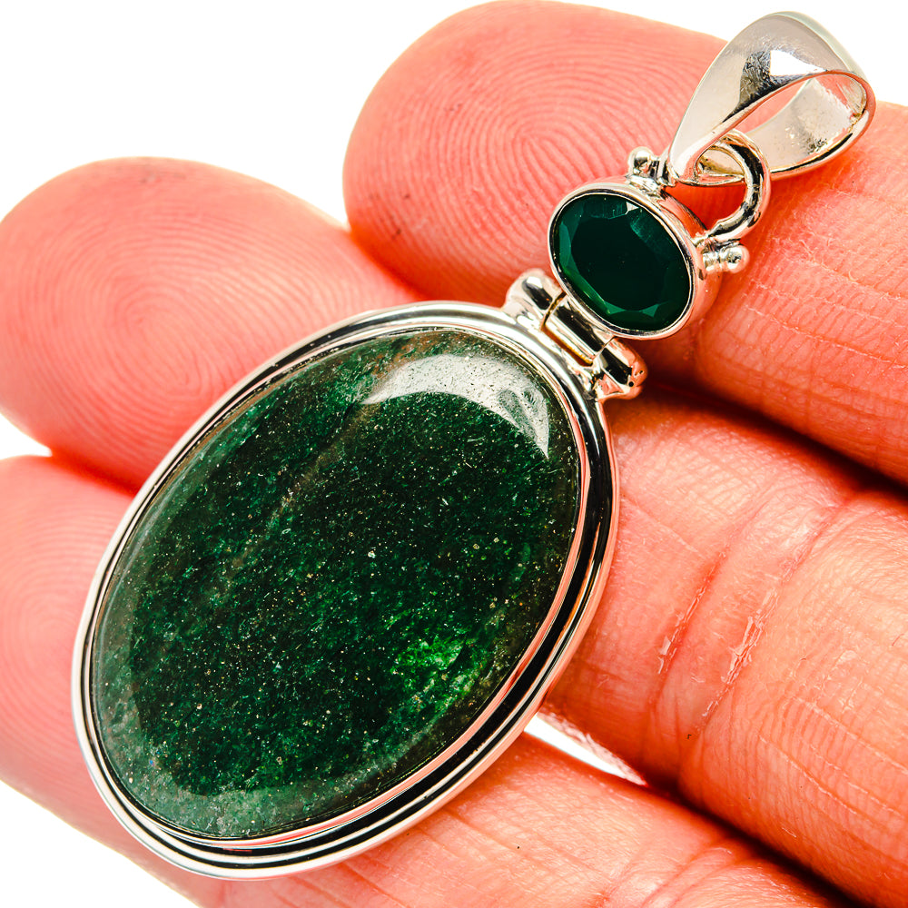 Green Aventurine Pendants handcrafted by Anasilvercos - PD24134