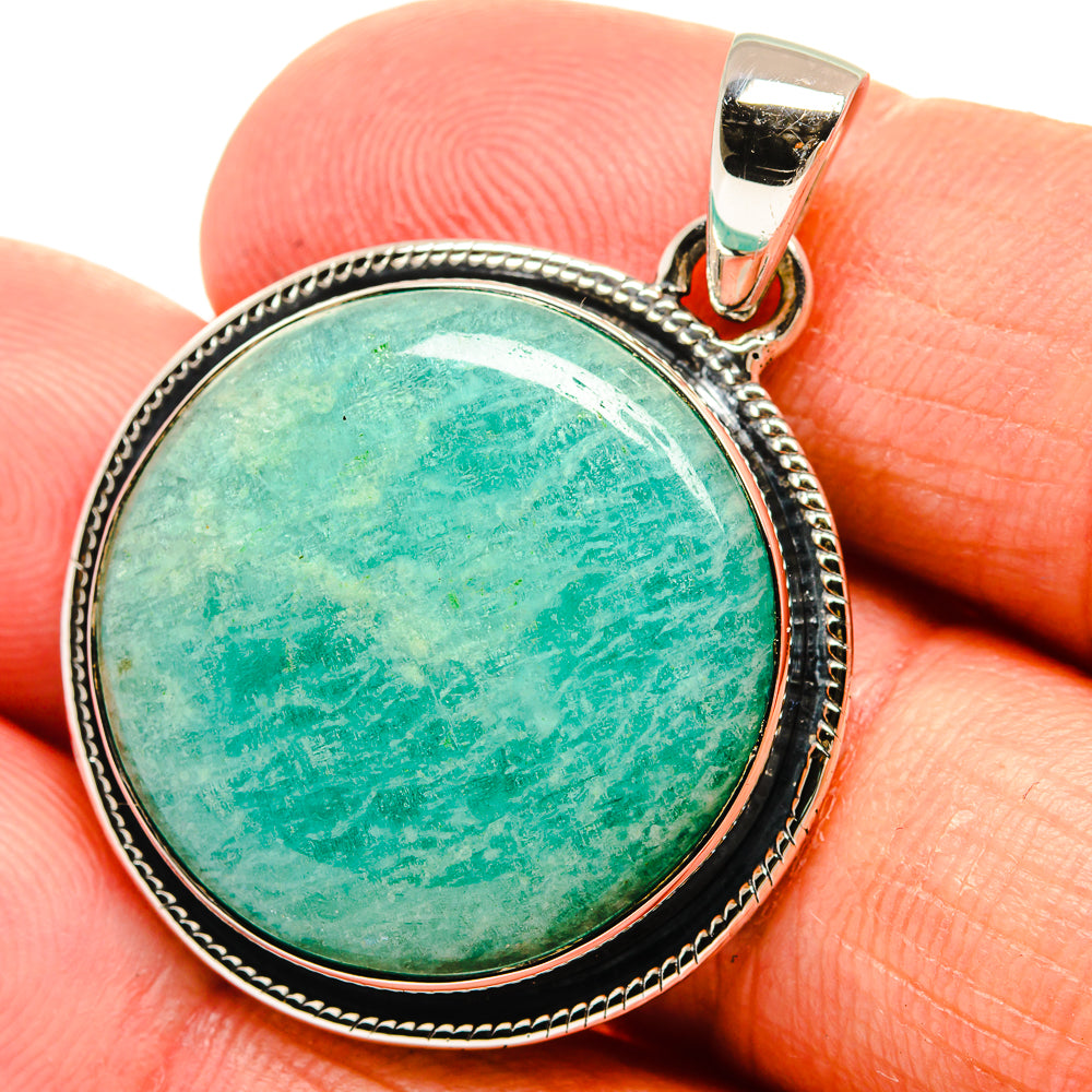 Amazonite Pendants handcrafted by Anasilvercos - PD24137