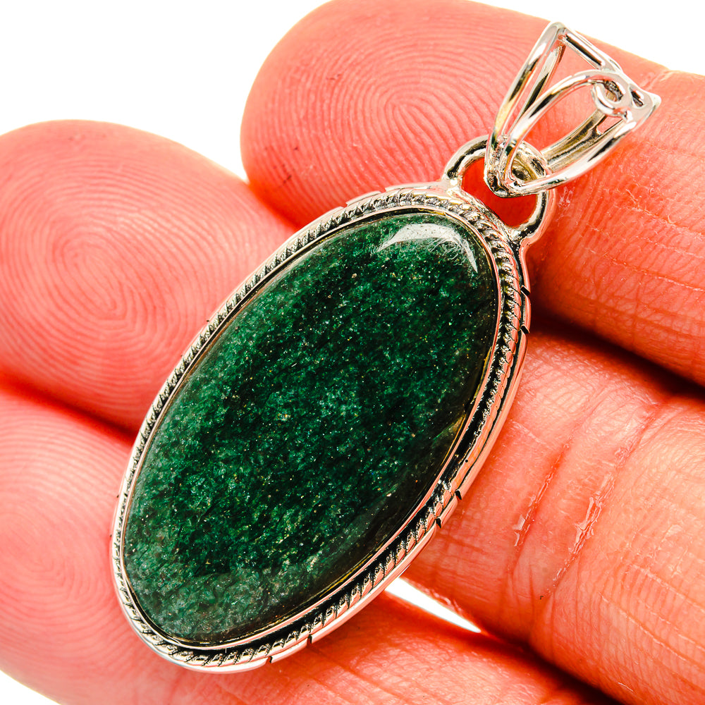 Green Aventurine Pendants handcrafted by Anasilvercos - PD24139
