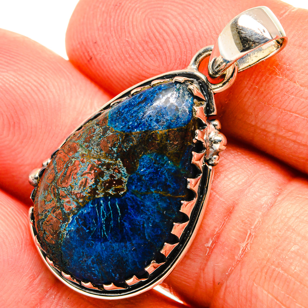 Azurite Pendants handcrafted by Anasilvercos - PD24143