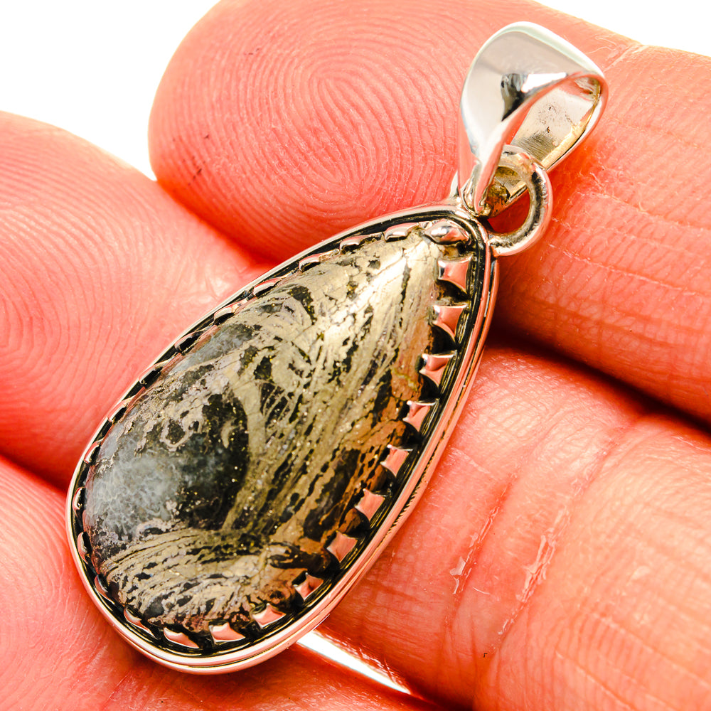 Pyrite Agate Pendants handcrafted by Anasilvercos - PD24144