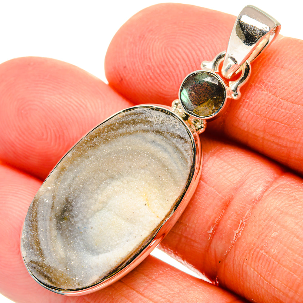 Desert Druzy Pendants handcrafted by Anasilvercos - PD24149