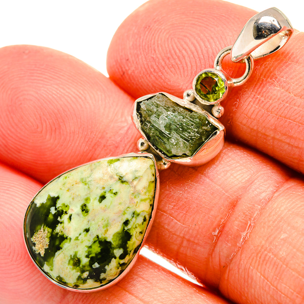 Rainforest Opal Pendants handcrafted by Anasilvercos - PD24160