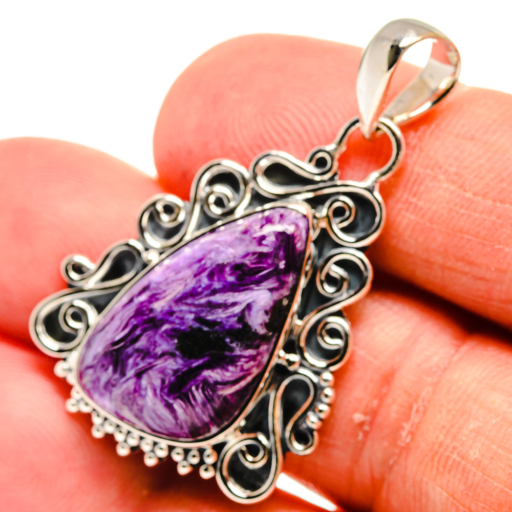 Charoite Pendants handcrafted by Anasilvercos - PD24183