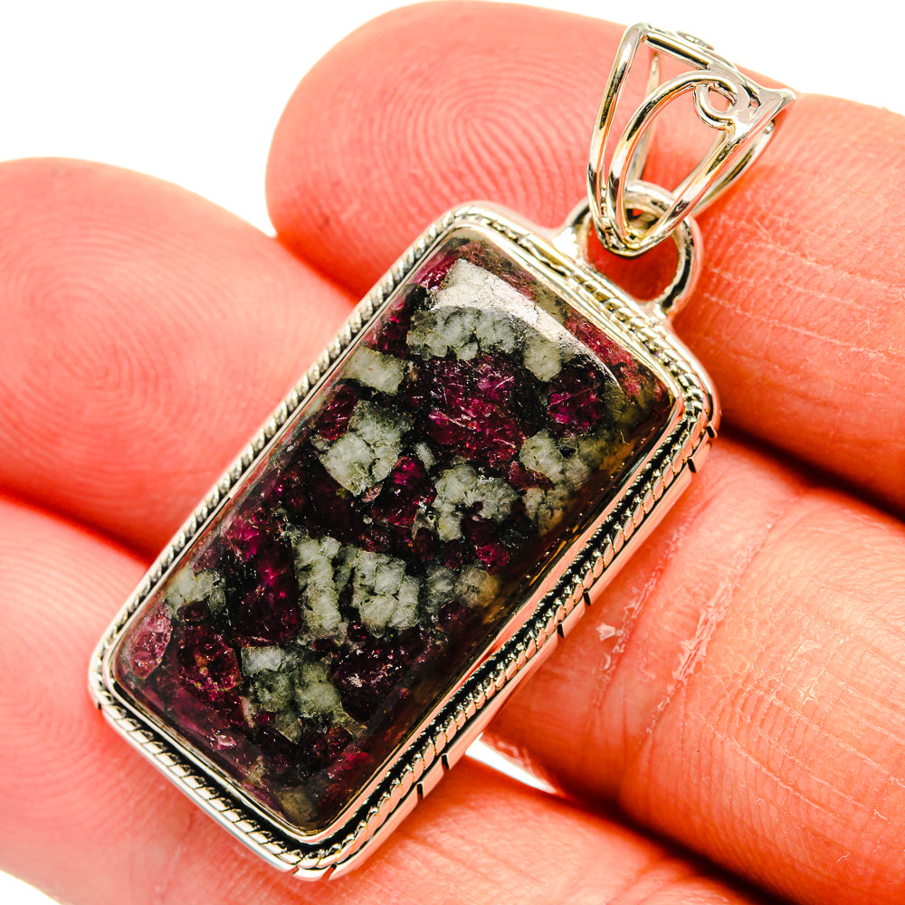 Russian Eudialyte Pendants handcrafted by Anasilvercos - PD24201