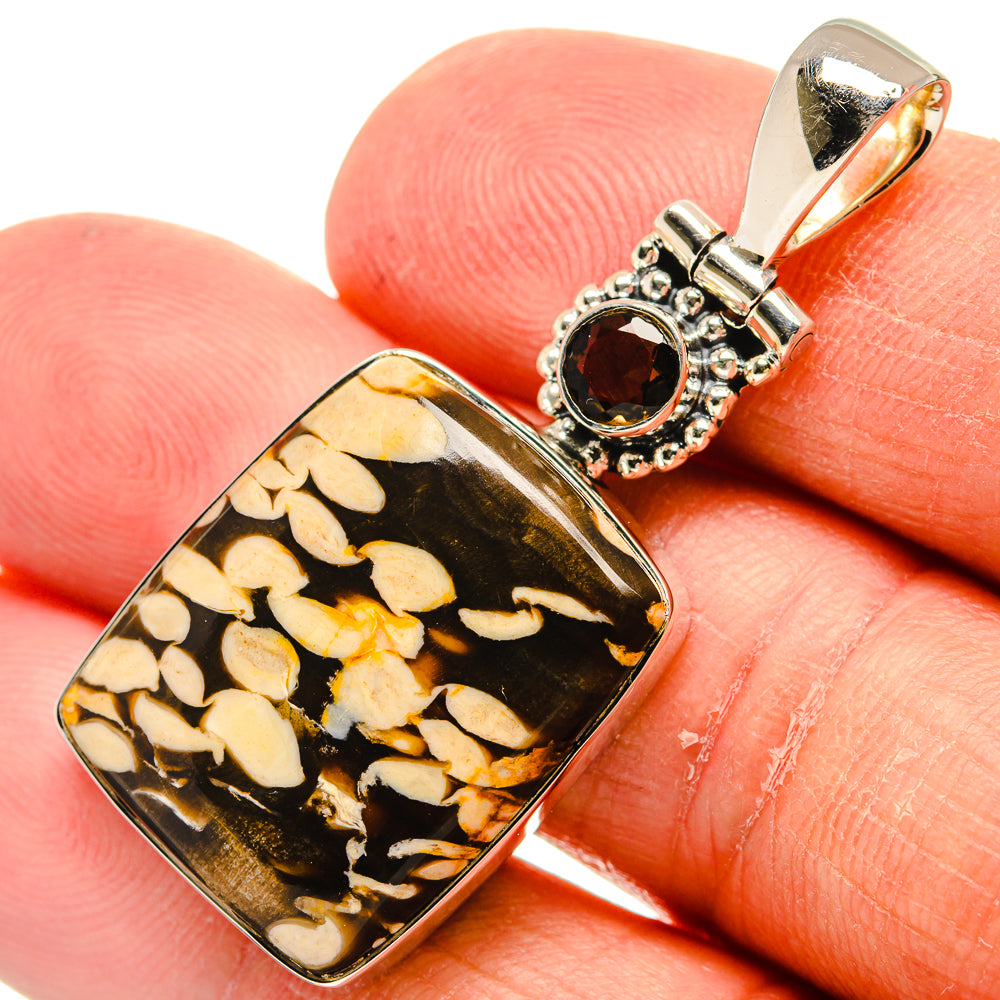 Peanut Wood Jasper Pendants handcrafted by Anasilvercos - PD24209