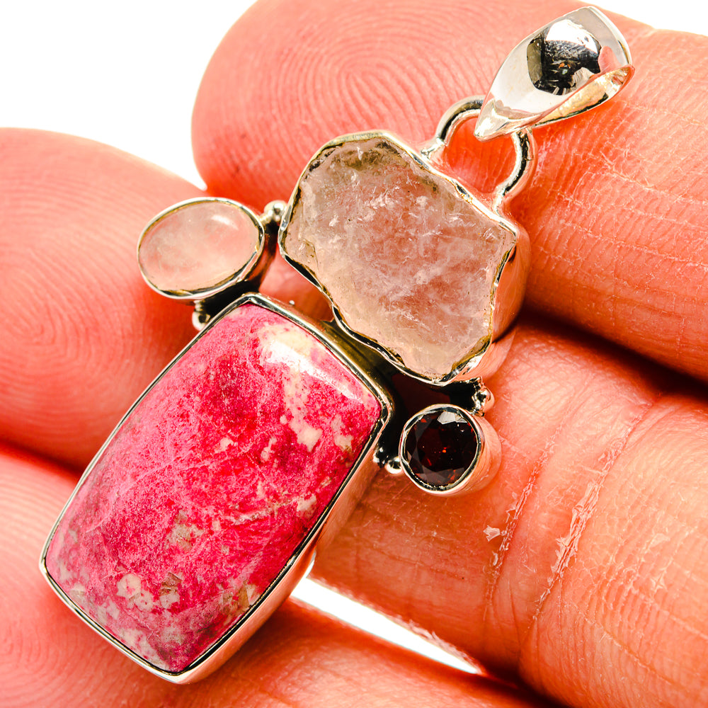 Thulite Pendants handcrafted by Anasilvercos - PD24214