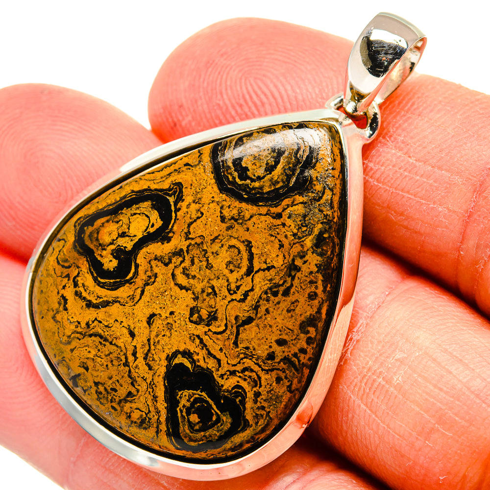 Psilomelane Pendants handcrafted by Anasilvercos - PD24217