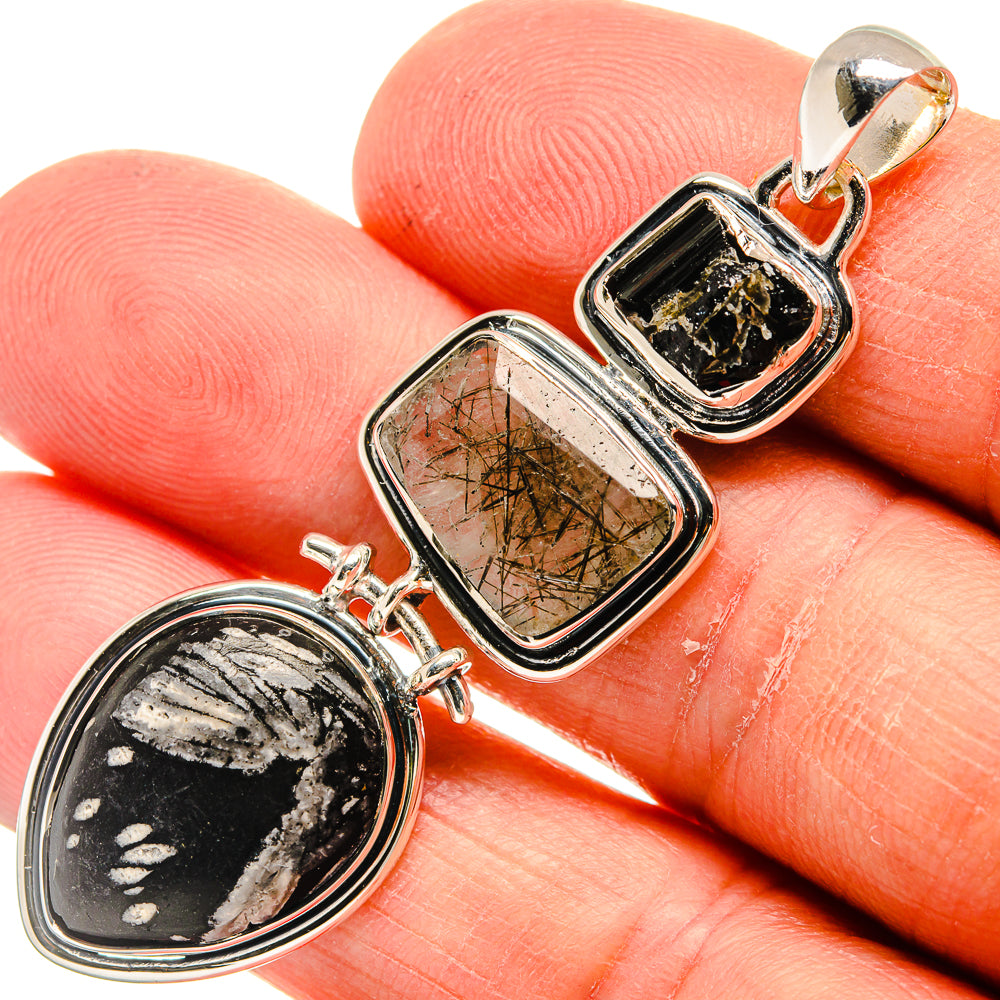 Pinolith Jasper Pendants handcrafted by Anasilvercos - PD24227