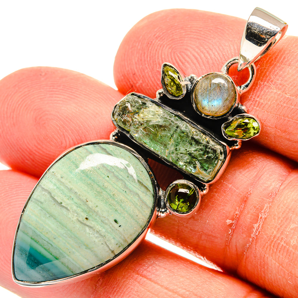 Ocean Jasper Pendants handcrafted by Anasilvercos - PD24228