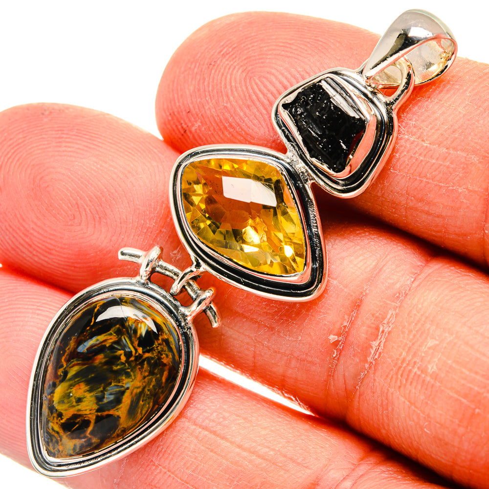 Pietersite Pendants handcrafted by Anasilvercos - PD24229