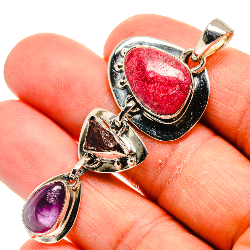 Thulite Pendants handcrafted by Anasilvercos - PD24232