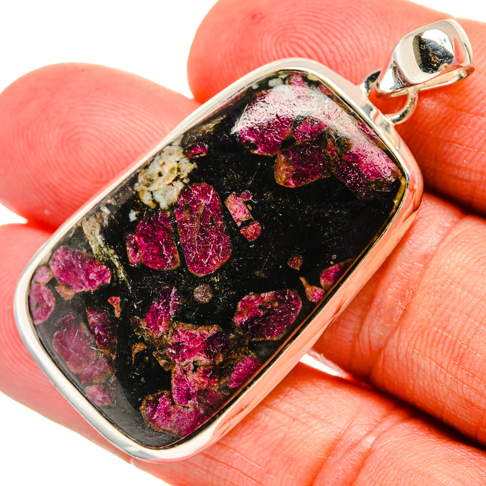 Russian Eudialyte Pendants handcrafted by Anasilvercos - PD24239