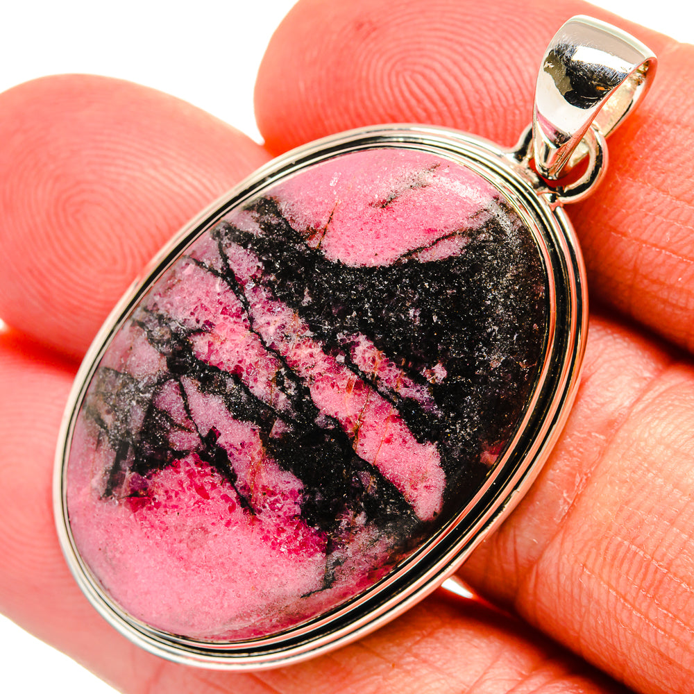 Rhodonite Pendants handcrafted by Anasilvercos - PD24240