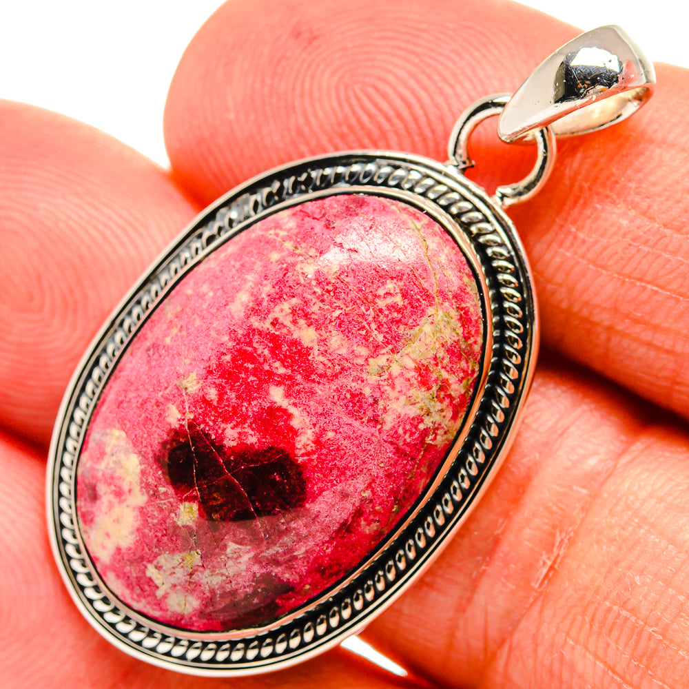 Thulite Pendants handcrafted by Anasilvercos - PD24249