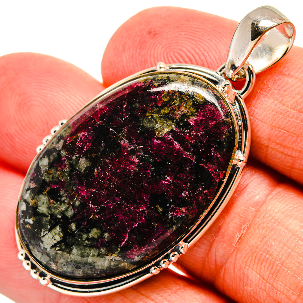 Russian Eudialyte Pendants handcrafted by Anasilvercos - PD24251