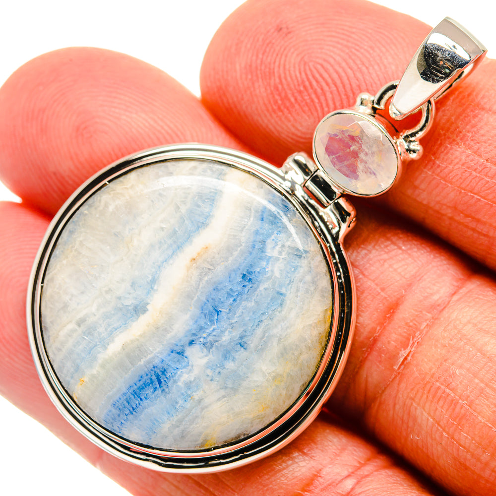 Blue Scheelite Pendants handcrafted by Anasilvercos - PD24259