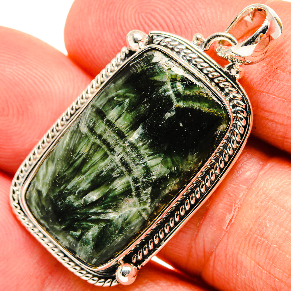 Seraphinite Pendants handcrafted by Anasilvercos - PD24266