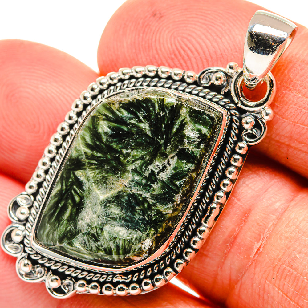 Seraphinite Pendants handcrafted by Anasilvercos - PD24267