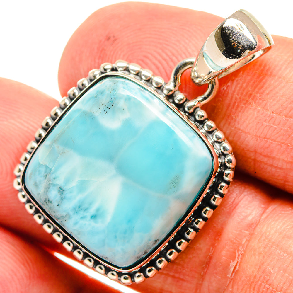 Larimar Pendants handcrafted by Anasilvercos - PD24269