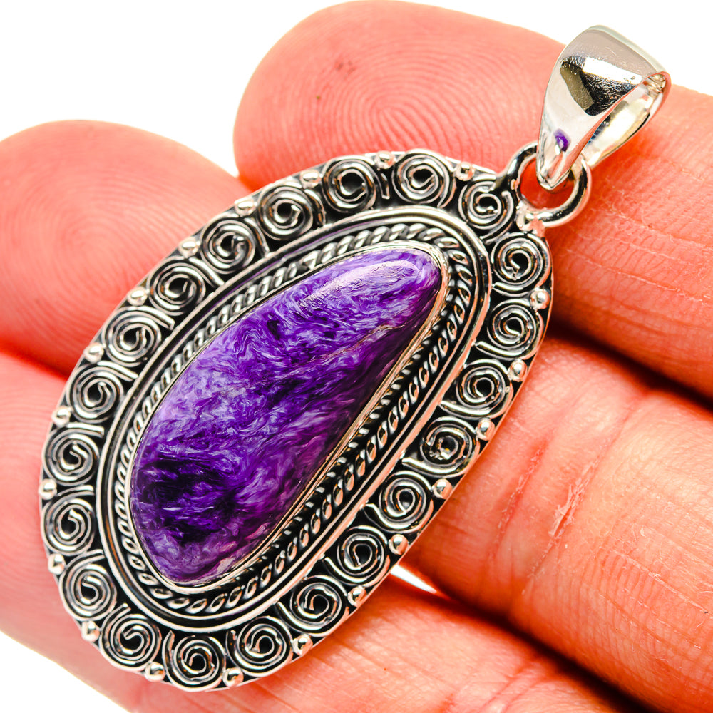 Charoite Pendants handcrafted by Anasilvercos - PD24276