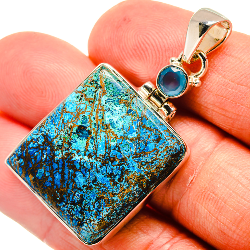 Shattuckite Pendants handcrafted by Anasilvercos - PD24284