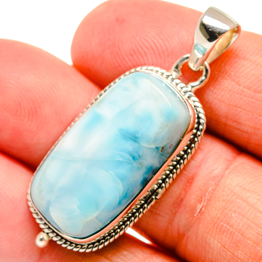 Larimar Pendants handcrafted by Anasilvercos - PD24304
