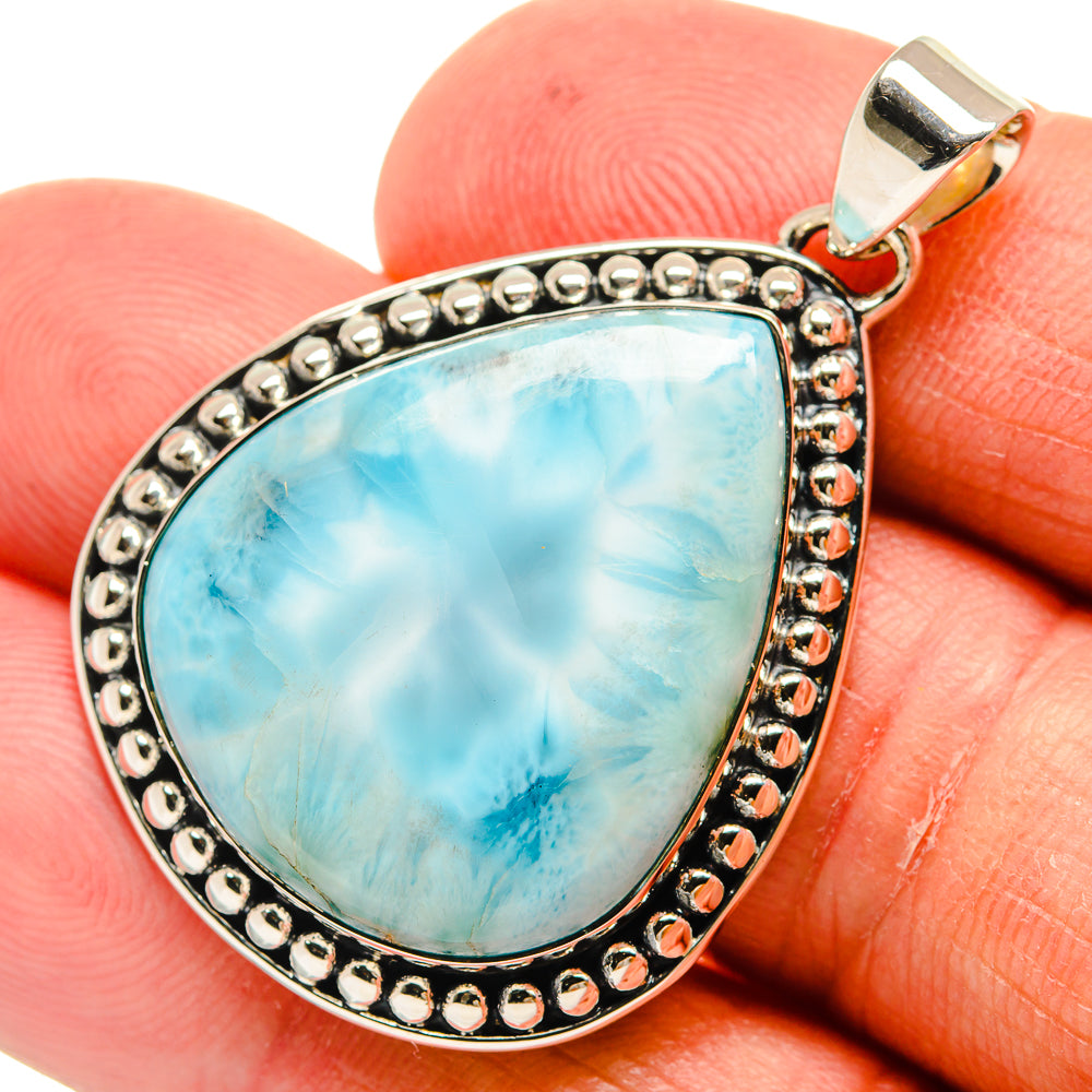 Larimar Pendants handcrafted by Anasilvercos - PD24306