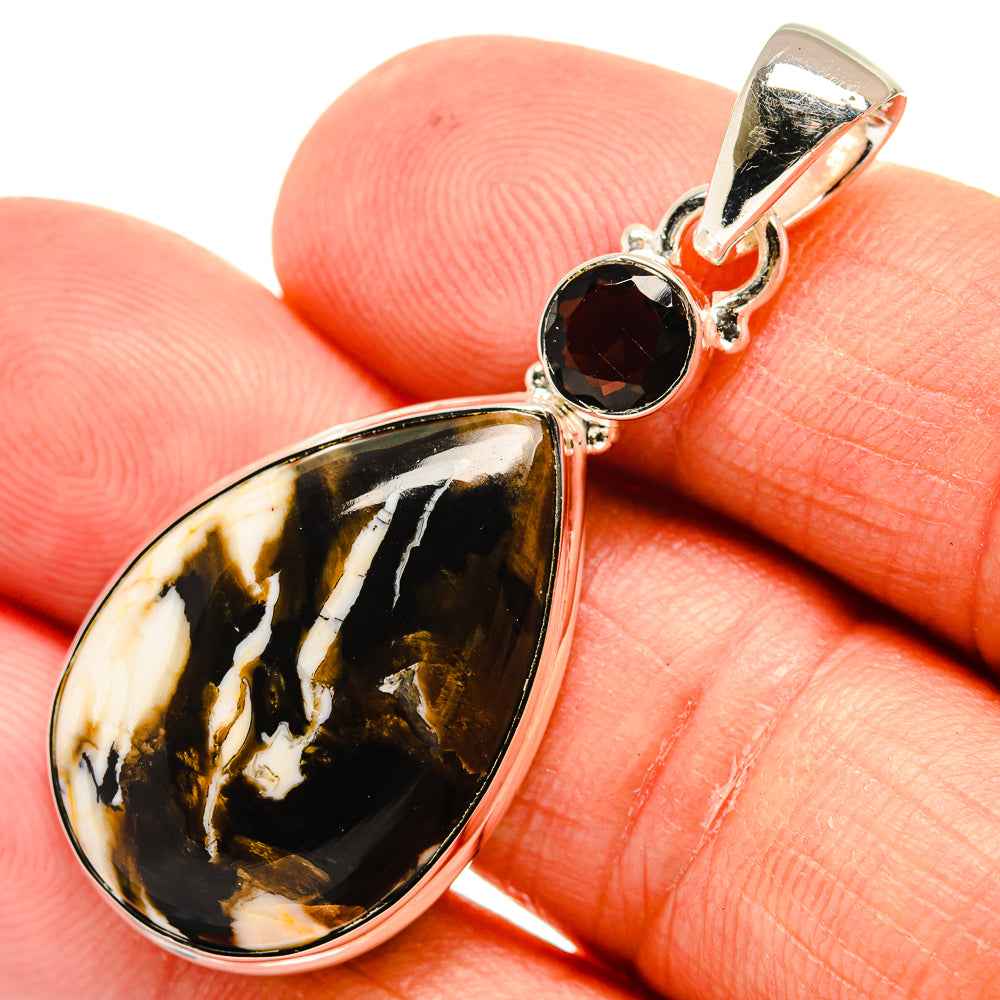 Peanut Wood Jasper Pendants handcrafted by Anasilvercos - PD24316