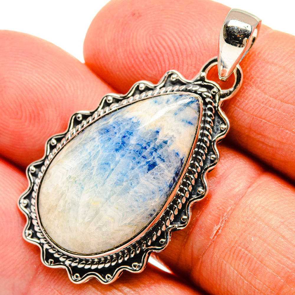 Blue Scheelite Pendants handcrafted by Anasilvercos - PD24317