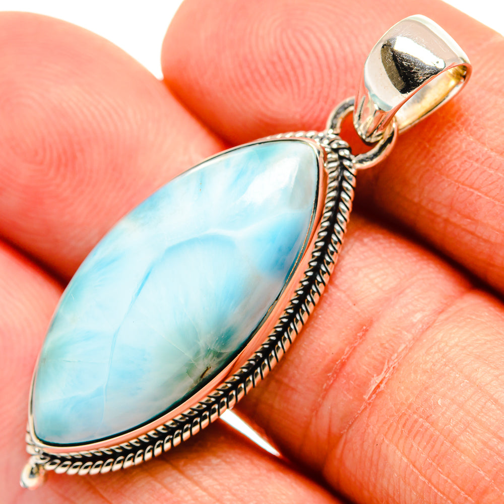 Larimar Pendants handcrafted by Anasilvercos - PD24321