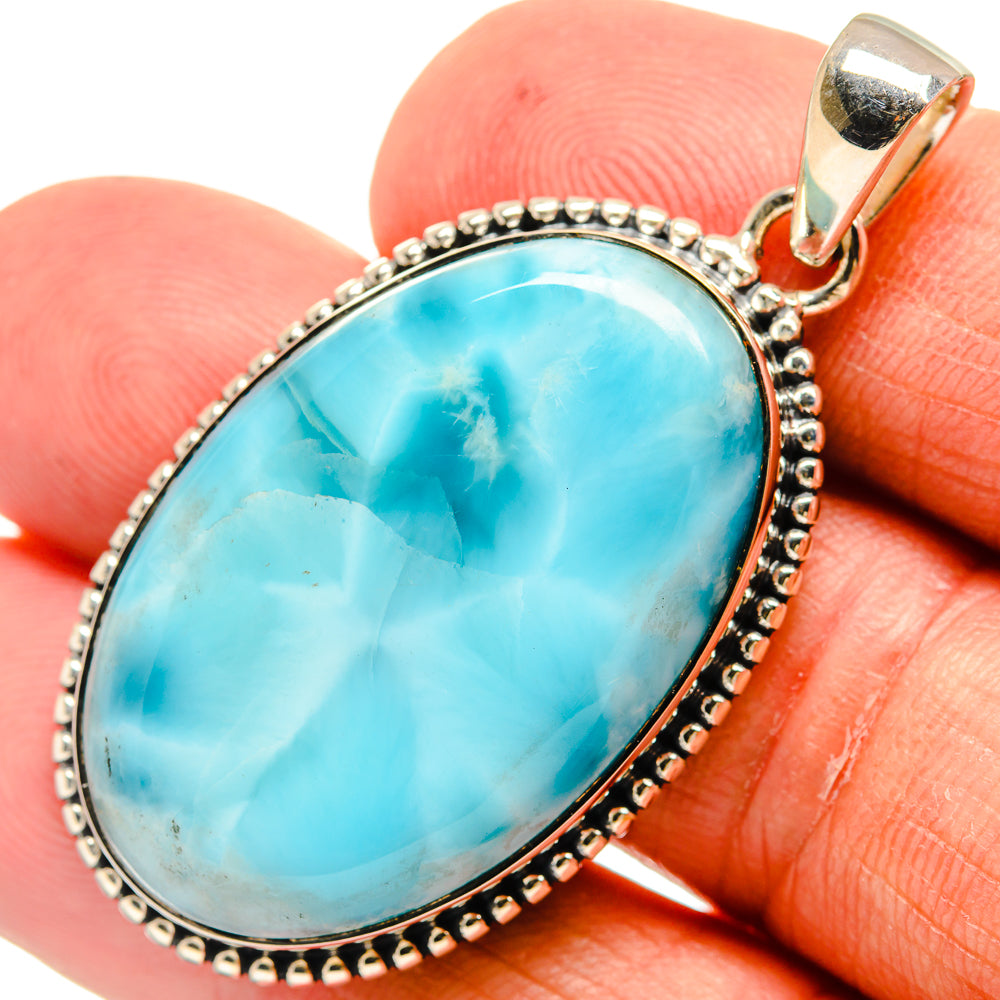 Larimar Pendants handcrafted by Anasilvercos - PD24333