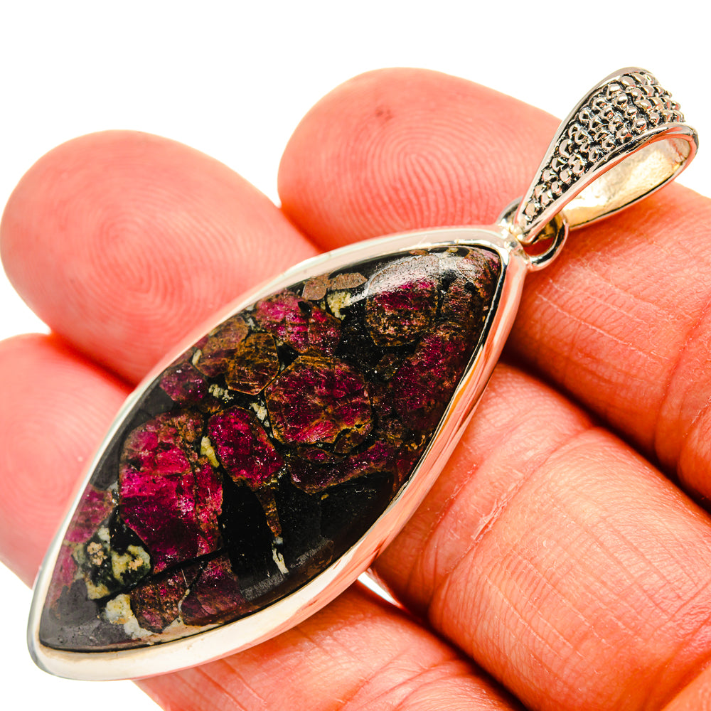 Russian Eudialyte Pendants handcrafted by Anasilvercos - PD24337