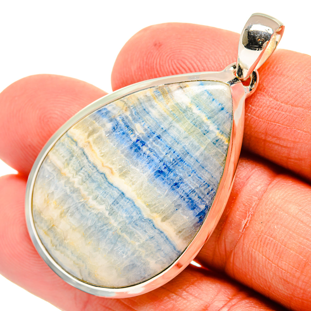 Blue Scheelite Pendants handcrafted by Anasilvercos - PD24341