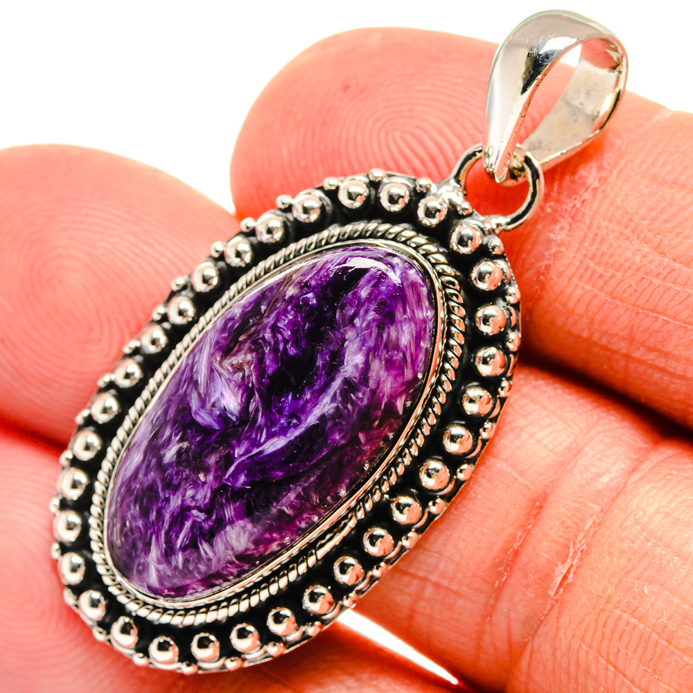Charoite Pendants handcrafted by Anasilvercos - PD24372