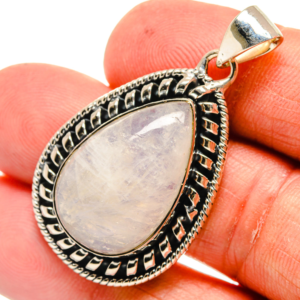 Rainbow Moonstone Pendants handcrafted by Anasilvercos - PD24390