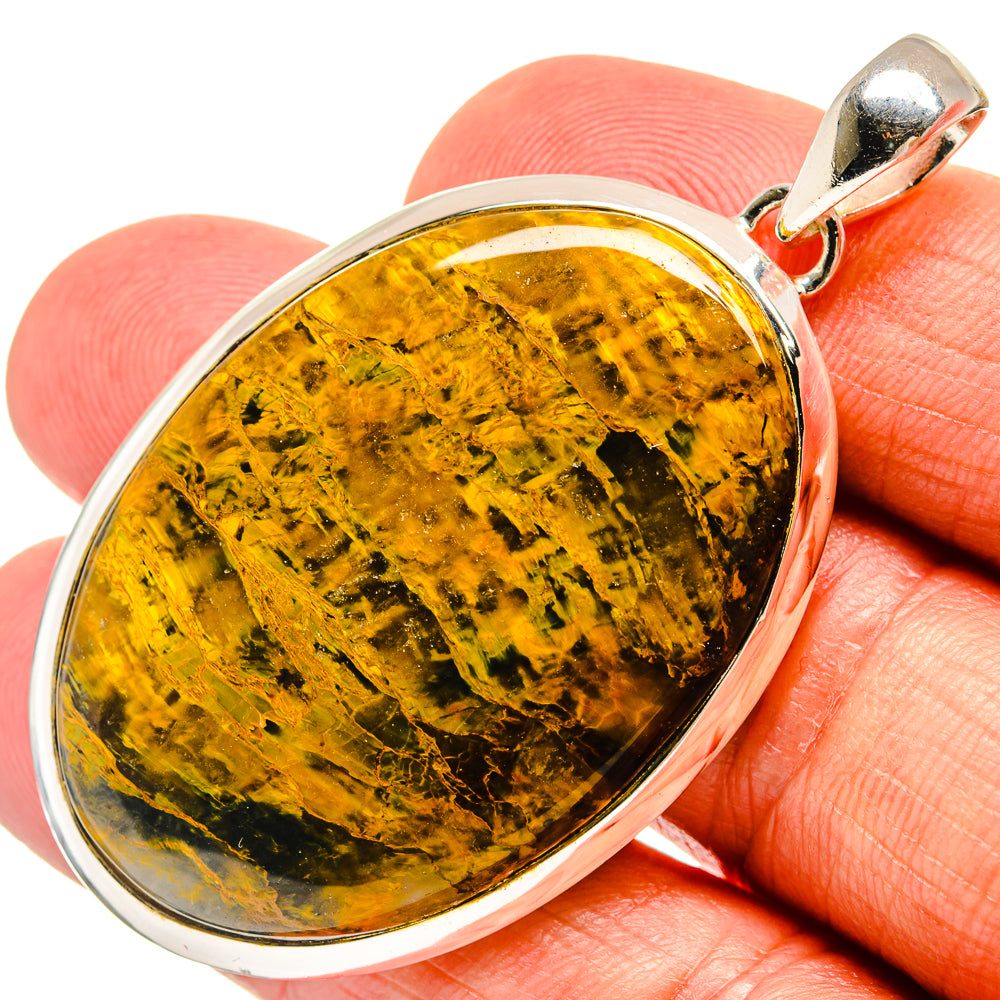 Golden Pietersite Pendants handcrafted by Anasilvercos - PD24402