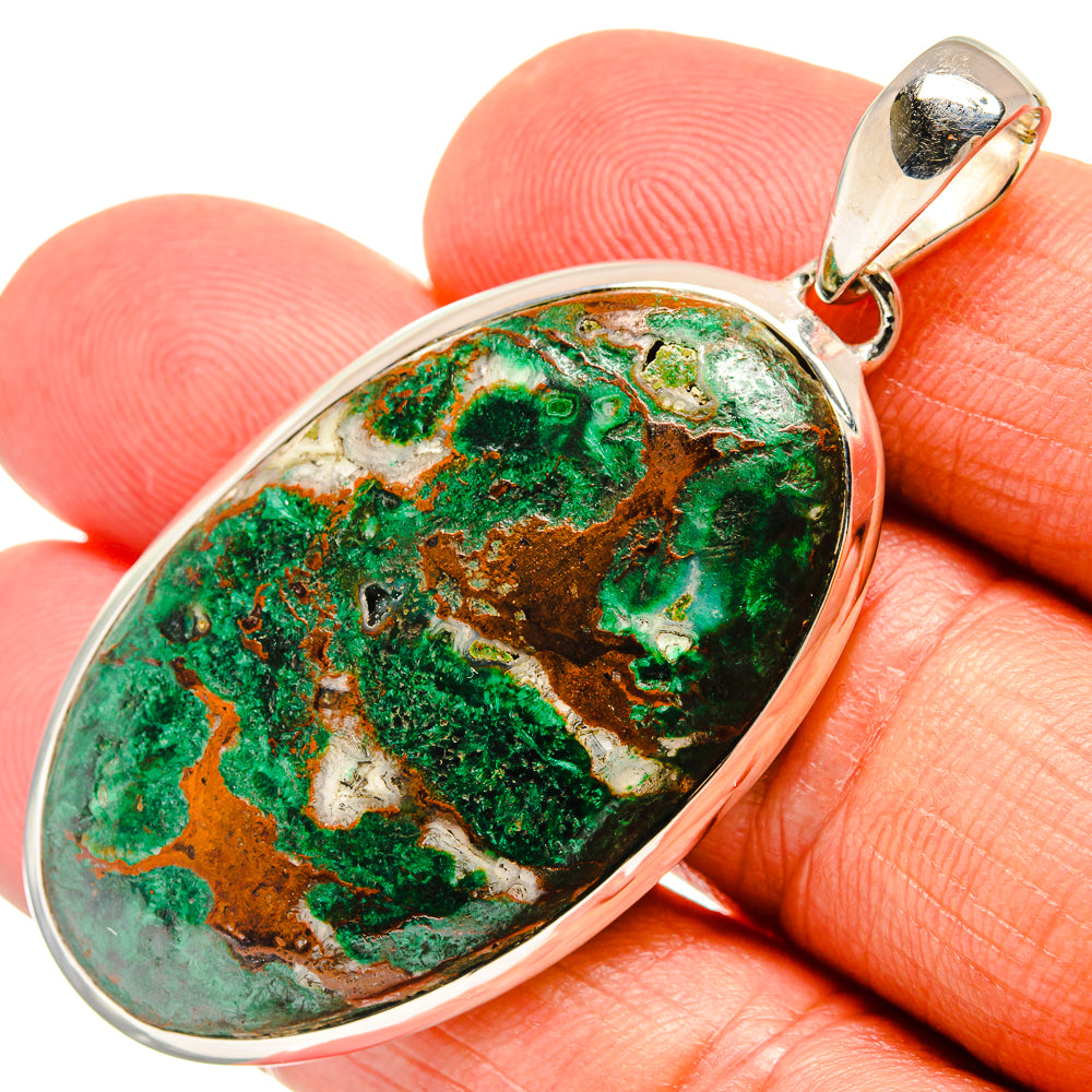 Chrysocolla Pendants handcrafted by Anasilvercos - PD24403