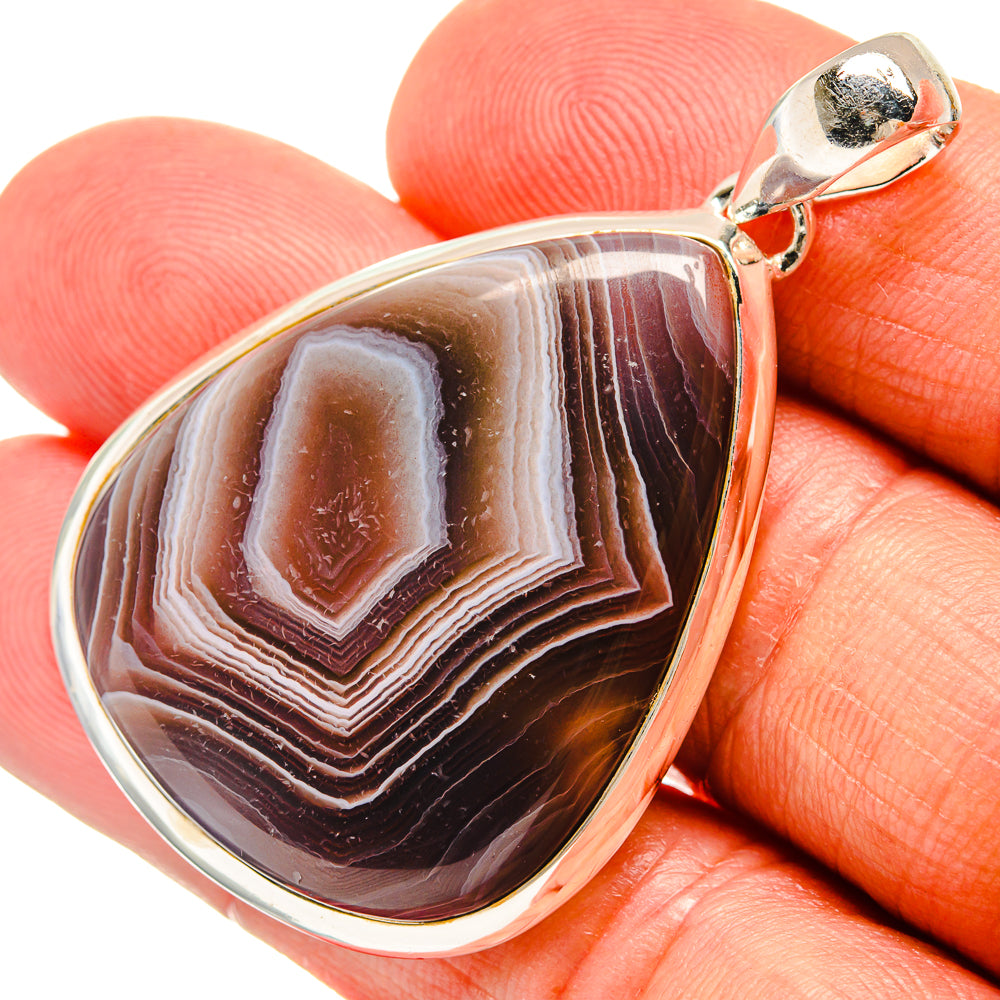 Botswana Agate Pendants handcrafted by Anasilvercos - PD24404