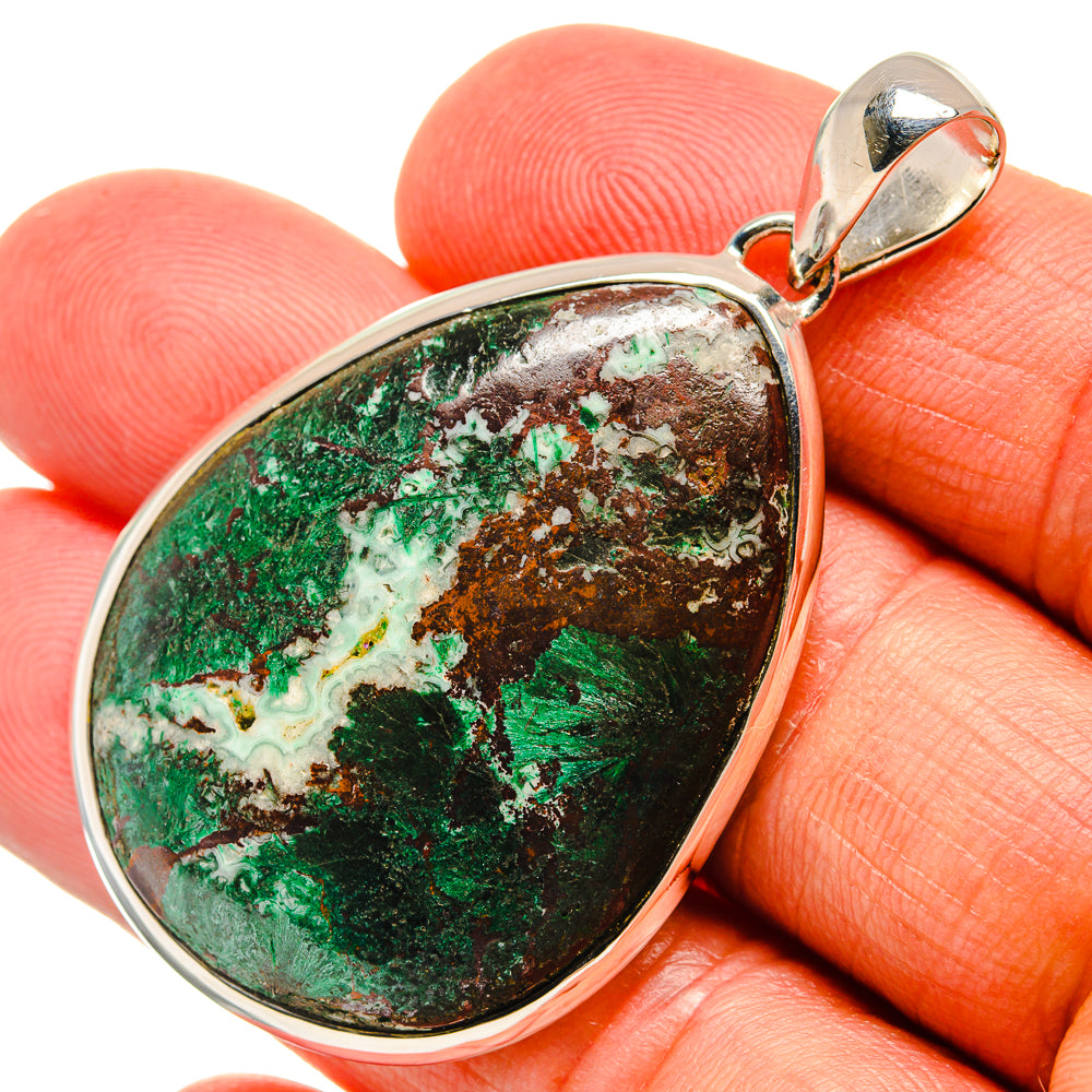 Chrysocolla Pendants handcrafted by Anasilvercos - PD24406