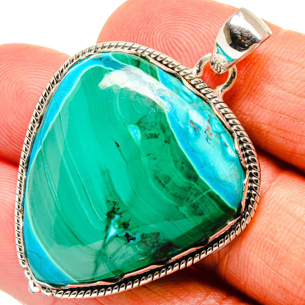 Malachite Pendants handcrafted by Anasilvercos - PD24413