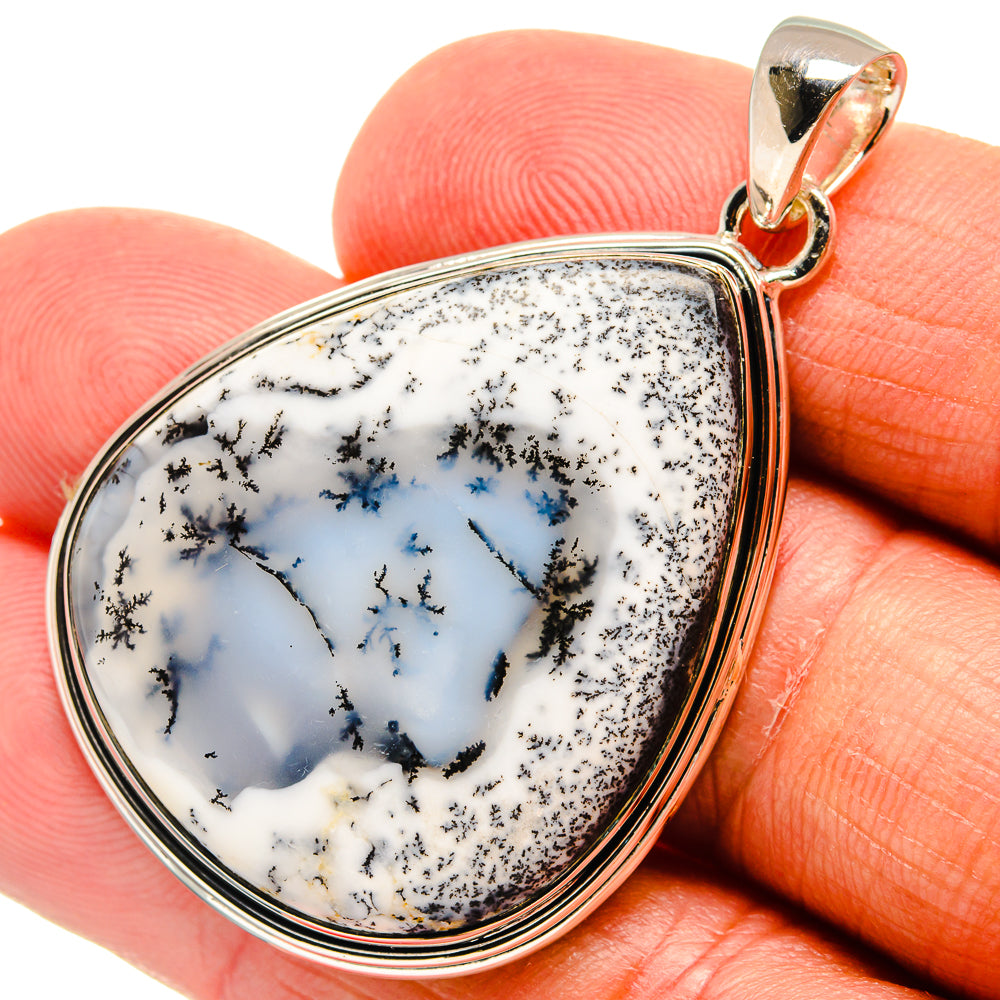 Dendritic Opal Pendants handcrafted by Anasilvercos - PD24415