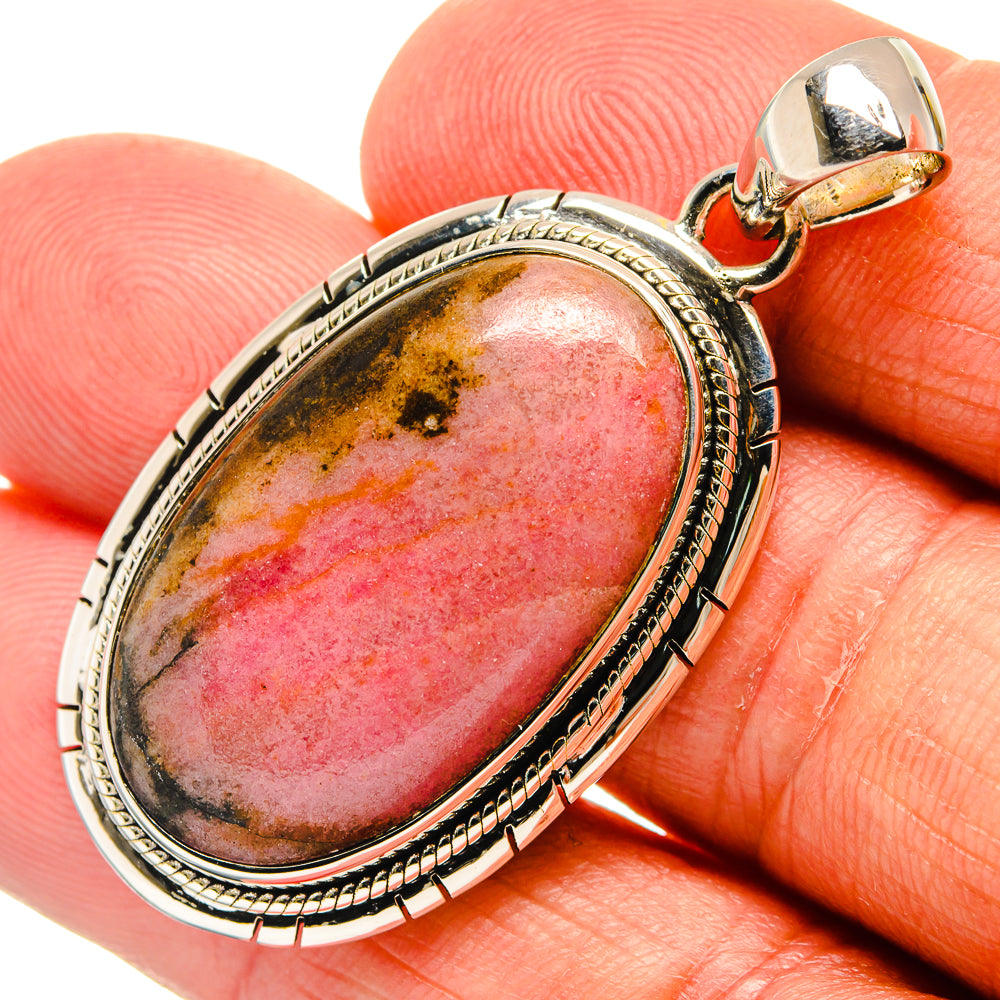 Rhodonite Pendants handcrafted by Anasilvercos - PD24418