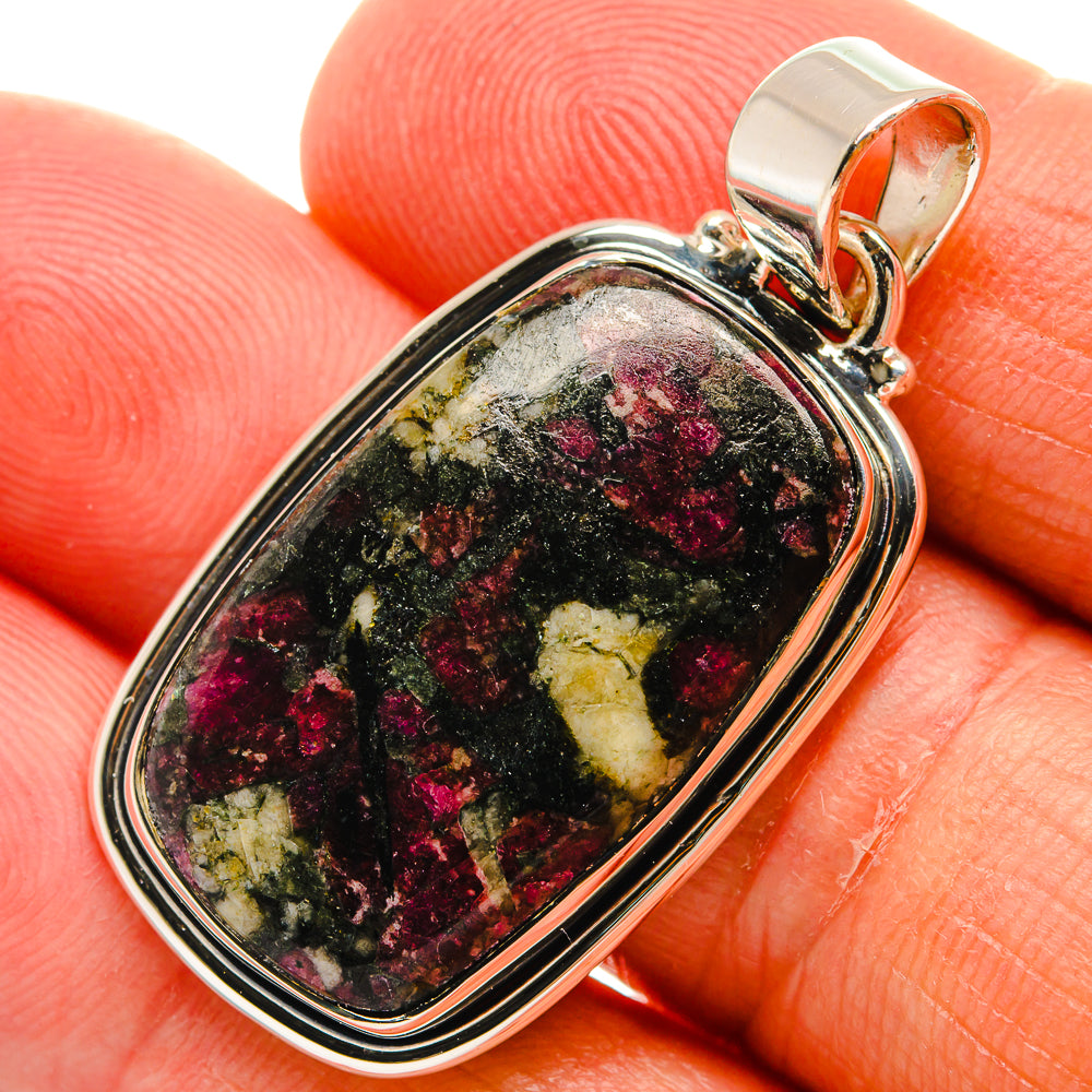 Russian Eudialyte Pendants handcrafted by Anasilvercos - PD24421