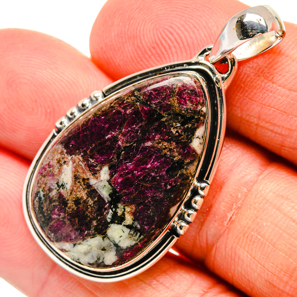 Russian Eudialyte Pendants handcrafted by Anasilvercos - PD24427