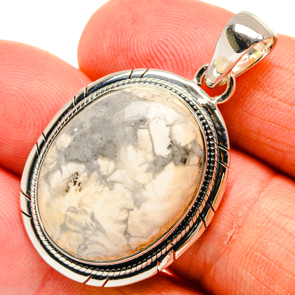 Howlite Pendants handcrafted by Anasilvercos - PD24428